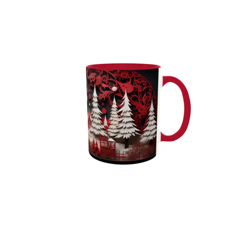 Iarna decor, cana din ceramica, 330ml, model cgs1799v